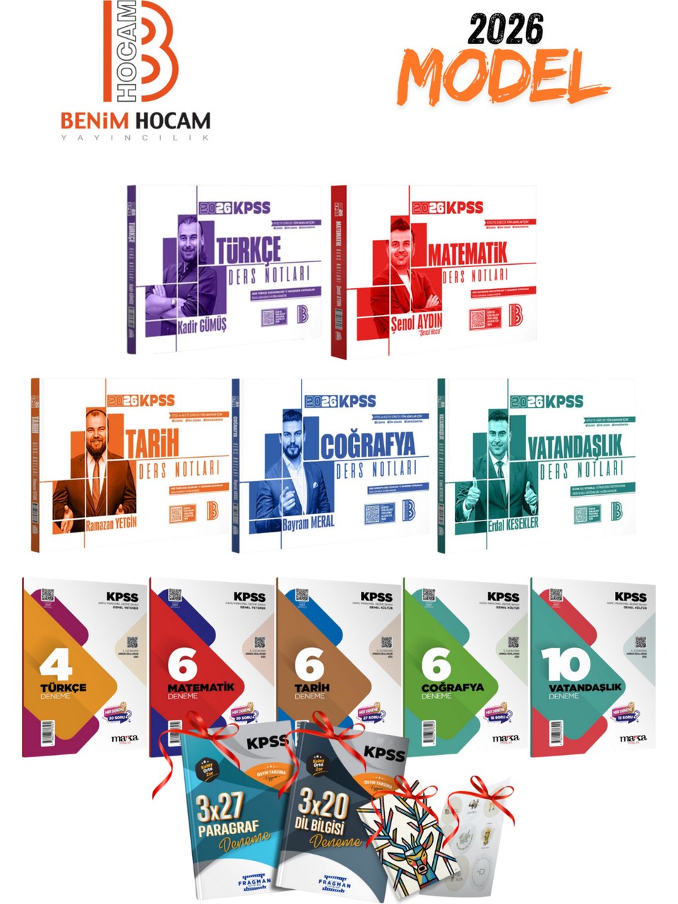 Benim Hocam Yayınları 2026 Kpss Benim Hocam Genel Yetenek Genel Kültür 5li Video Ders Notları Seti ve Branş Deneme